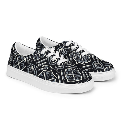 the SWORD & SHIELD 'Defender' Men’s Lace-Up Canvas Shoes