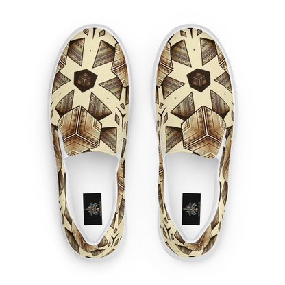 the PYRAMID 'Builder' Men’s Slip-On Canvas Shoes