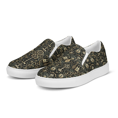 the KEY 'Accessor' Men’s Slip-On Canvas Shoes