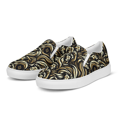 the LION 'Challenger' Men’s Slip-On Canvas Shoes