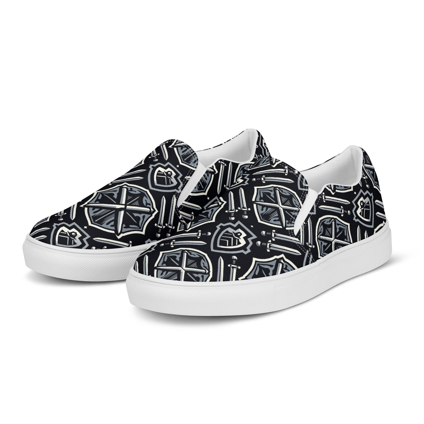 the SWORD & SHIELD 'Defender' Men’s Slip-On Canvas Shoes