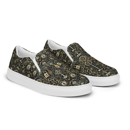 the KEY 'Accessor' Men’s Slip-On Canvas Shoes