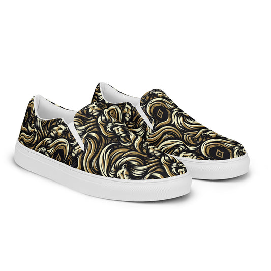 the LION 'Challenger' Men’s Slip-On Canvas Shoes