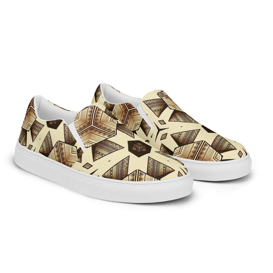 the PYRAMID 'Builder' Men’s Slip-On Canvas Shoes