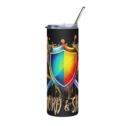 the SWORD & SHIELD 'Defender' Stainless Steel Tumbler