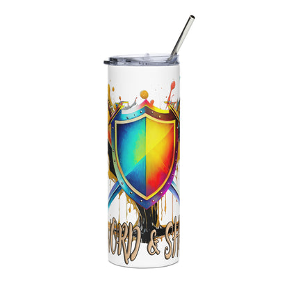 the SWORD & SHIELD 'Defender' Stainless Steel Tumbler