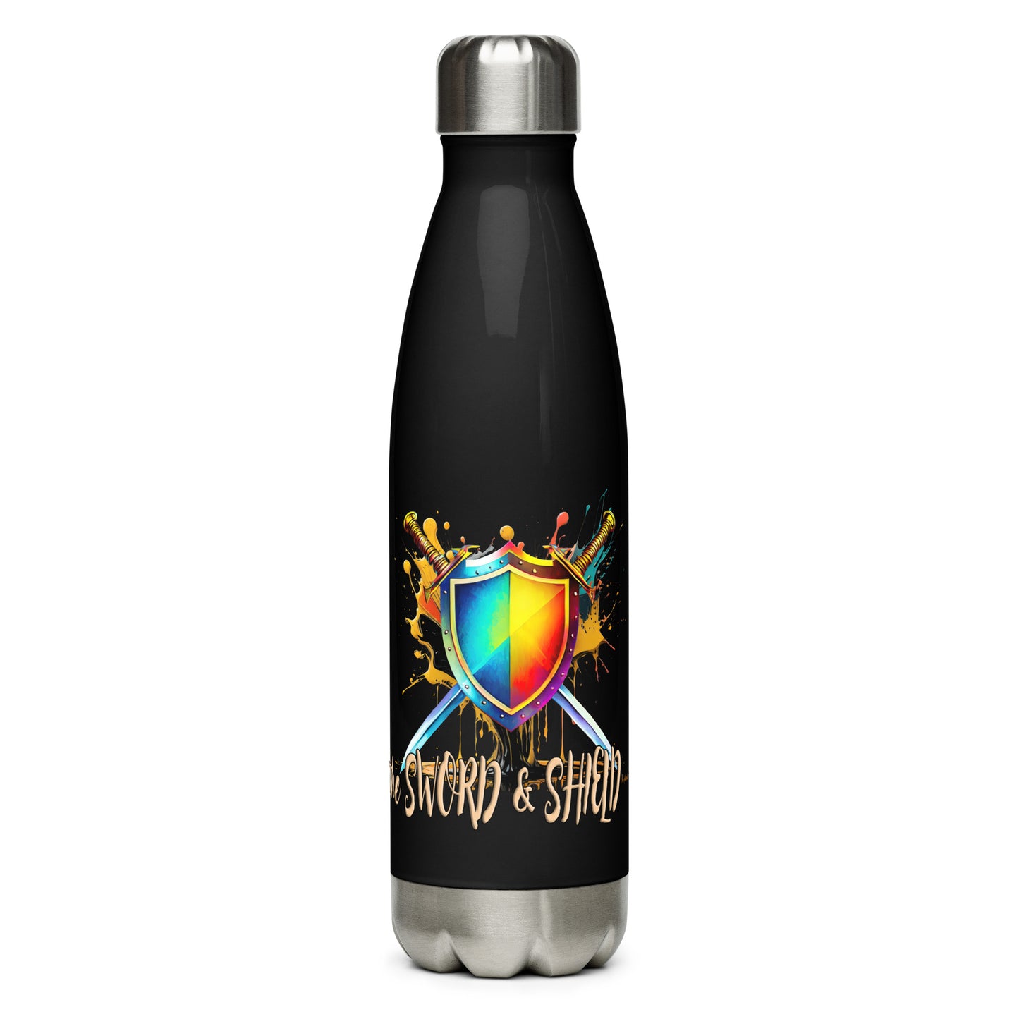 the SWORD & SHIELD 'Defender' Stainless Steel Water Bottle