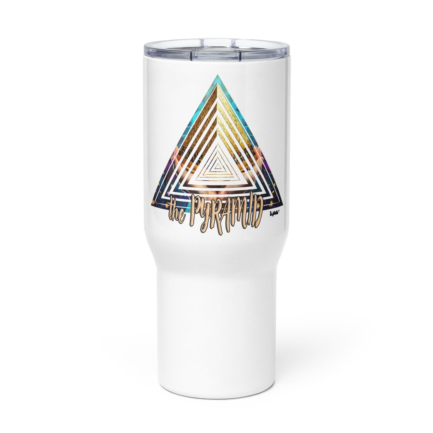 the PYRAMID 'Builder' Stainless Steel Travel Mug