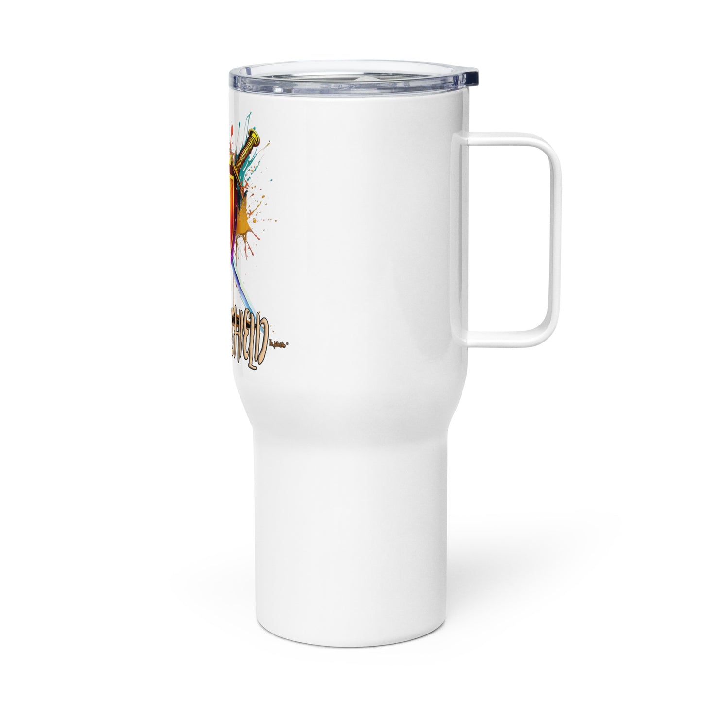 the SWORD & SHIELD 'Defender' Stainless Steel Travel Mug