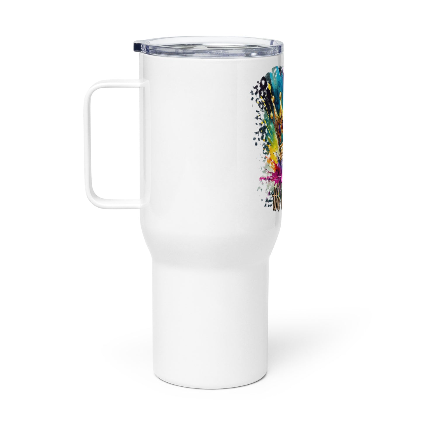 the CROWN 'Leader' Stainless Steel Travel Mug