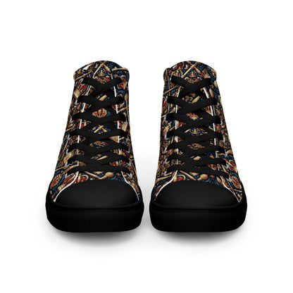 the SCEPTER 'Commander' Women’s High Top Canvas Sneakers