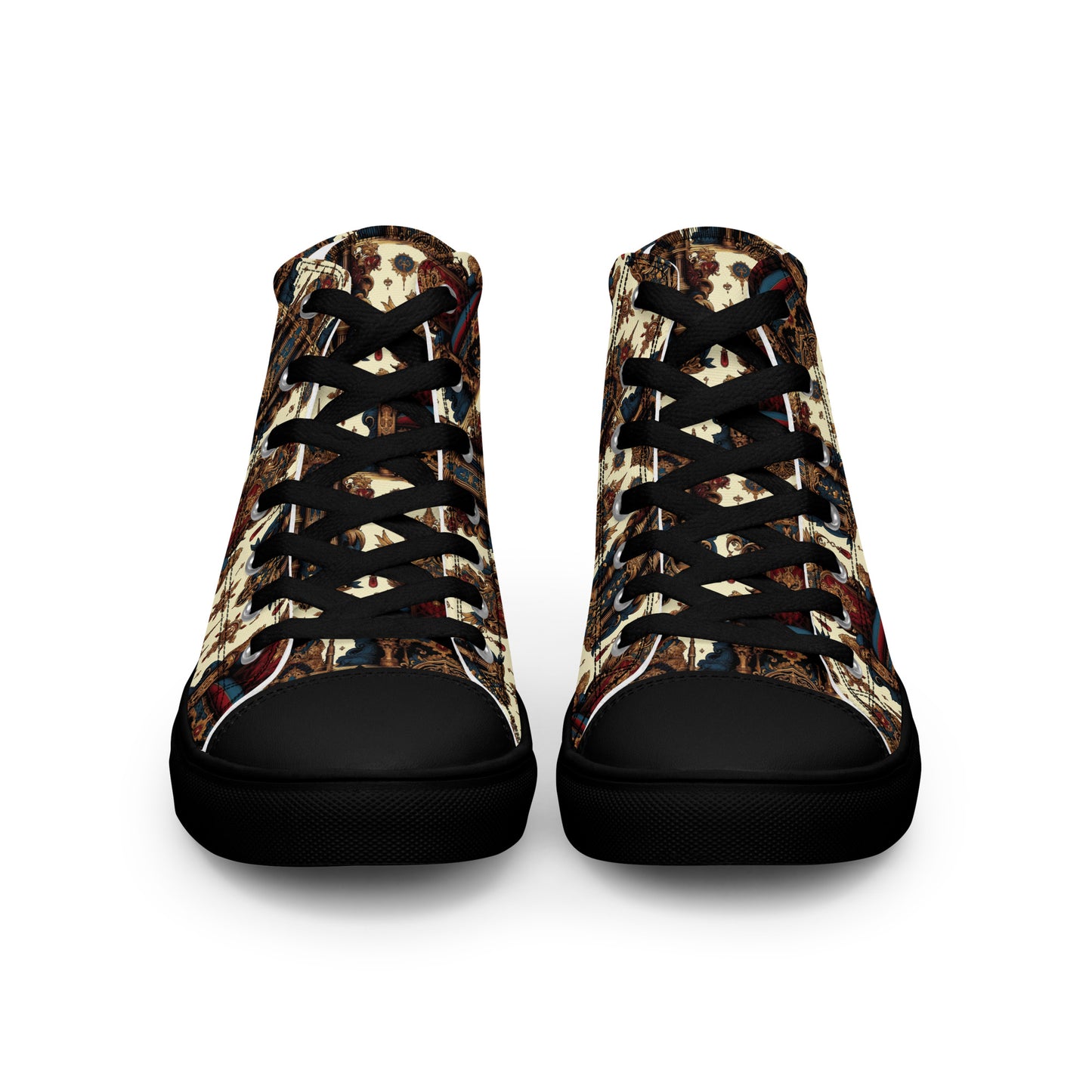 the THRONE 'Ruler' Women’s High Top Canvas Sneakers