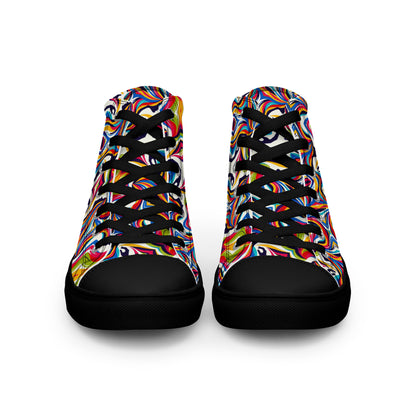 the WOMAN 'Empowerer' Women’s High Top Canvas Sneakers