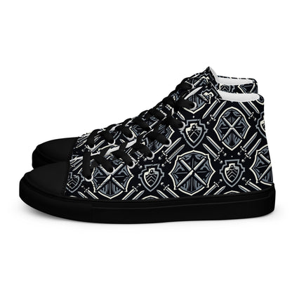 the SWORD & SHIELD 'Defender' Women’s High Top Canvas Sneakers