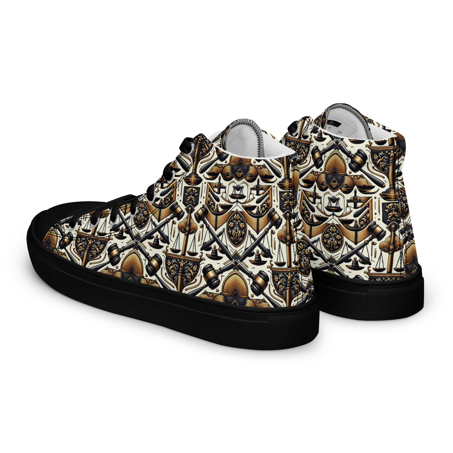 the GAVEL 'Decider' Women’s High Top Canvas Sneakers