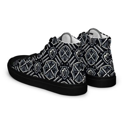 the SWORD & SHIELD 'Defender' Women’s High Top Canvas Sneakers