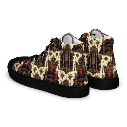 the THRONE 'Ruler' Women’s High Top Canvas Sneakers