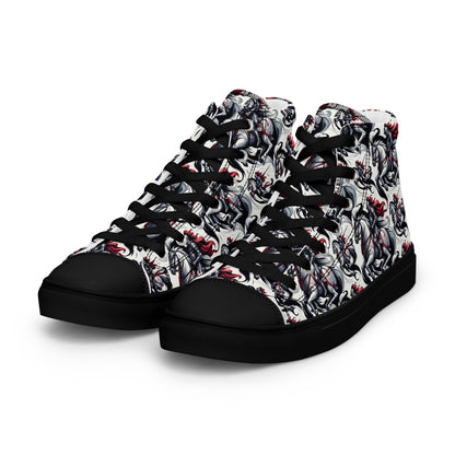 the HORSEMAN 'Conqueror' Women’s High Top Canvas Sneakers