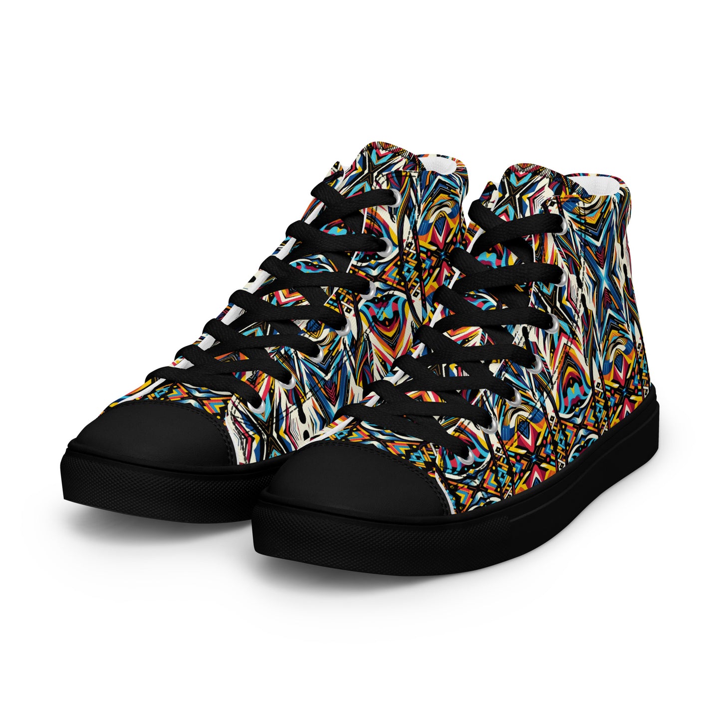 the MAN 'Achiever' Women’s High Top Canvas Sneakers