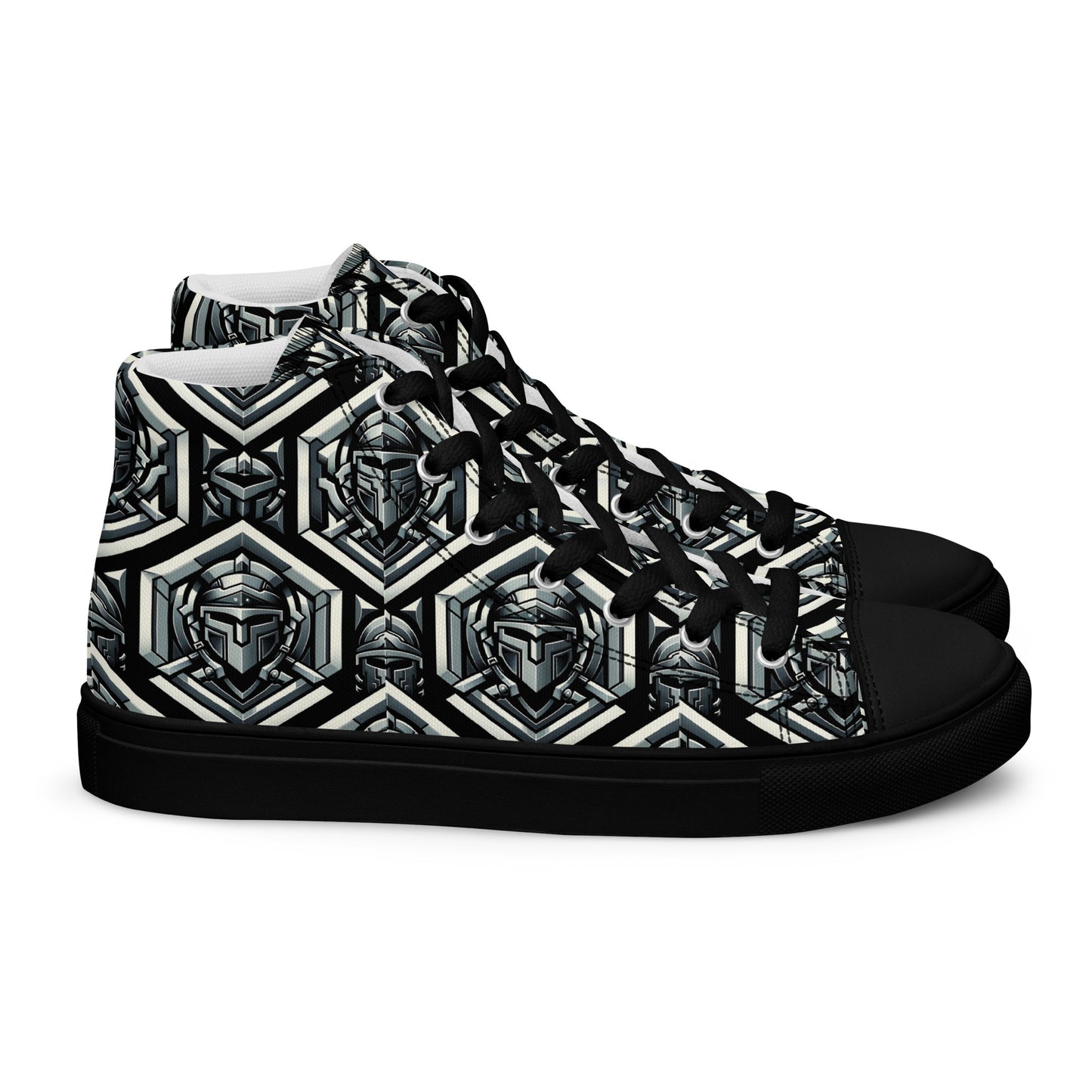 the HELMET 'Protector' Women’s High Top Canvas Sneakers