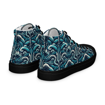 the TRIDENT 'Dominator' Women’s High Top Canvas Sneakers