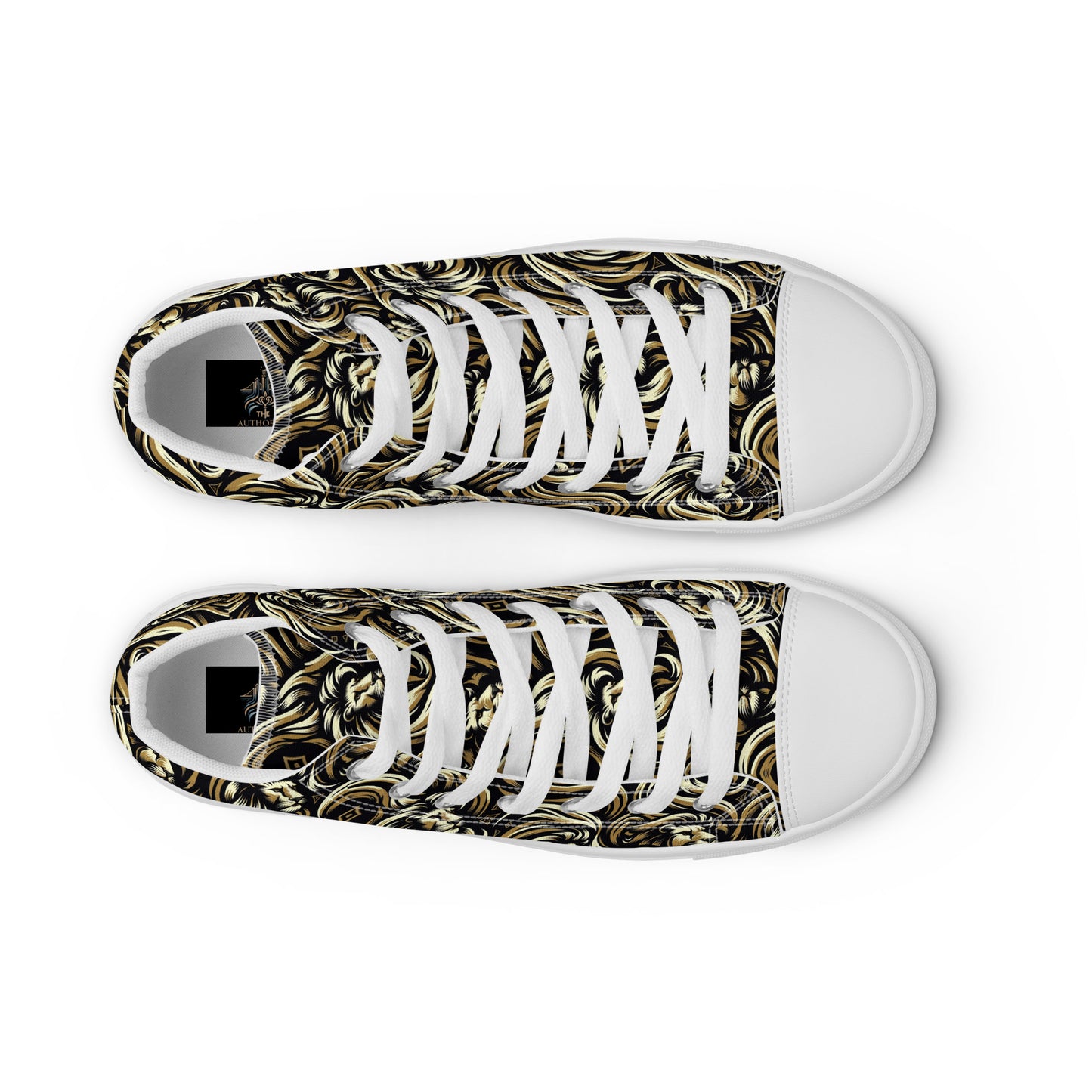 the LION 'Challenger' Women’s High Top Canvas Sneakers