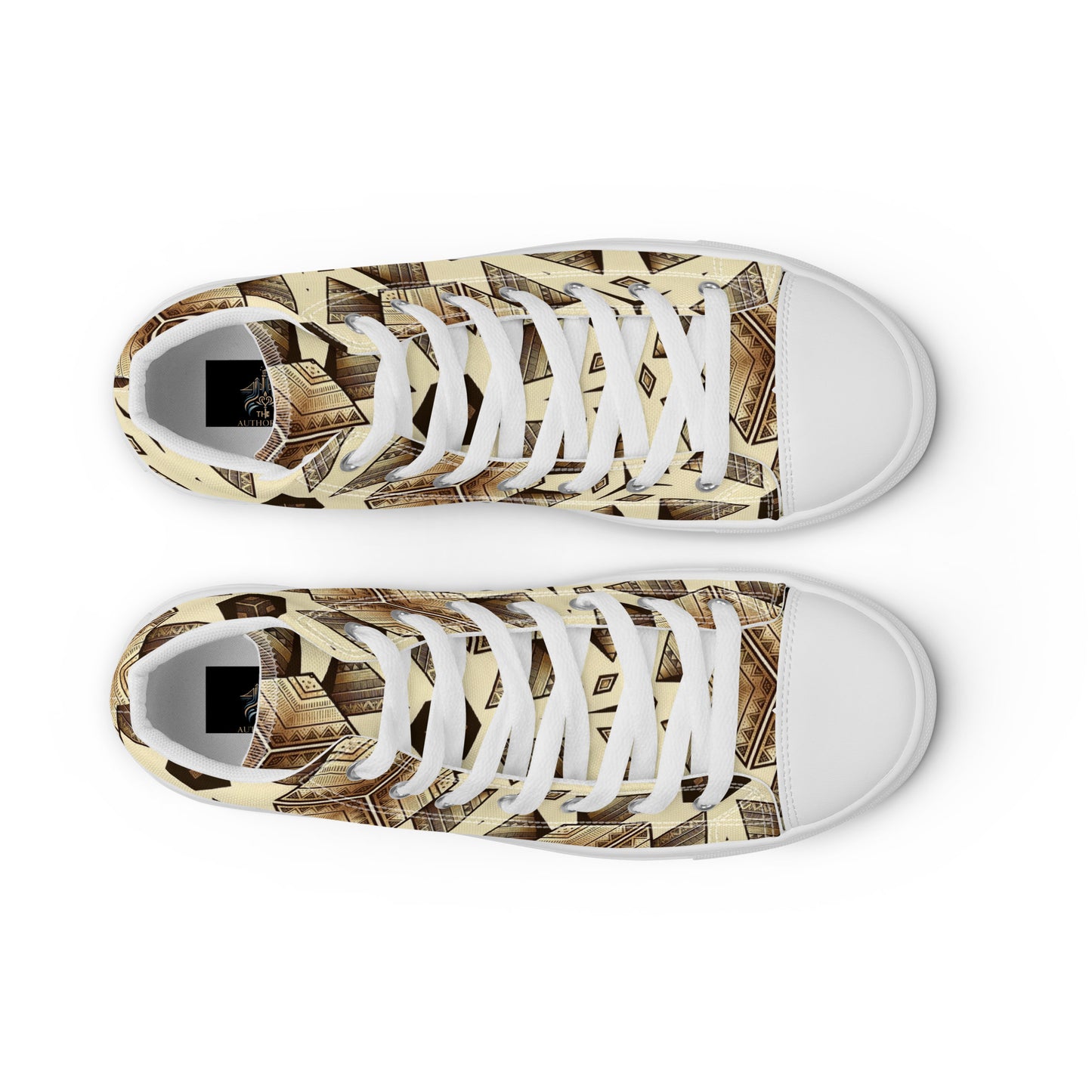 the PYRAMID 'Builder' Women’s High Top Canvas Sneakers