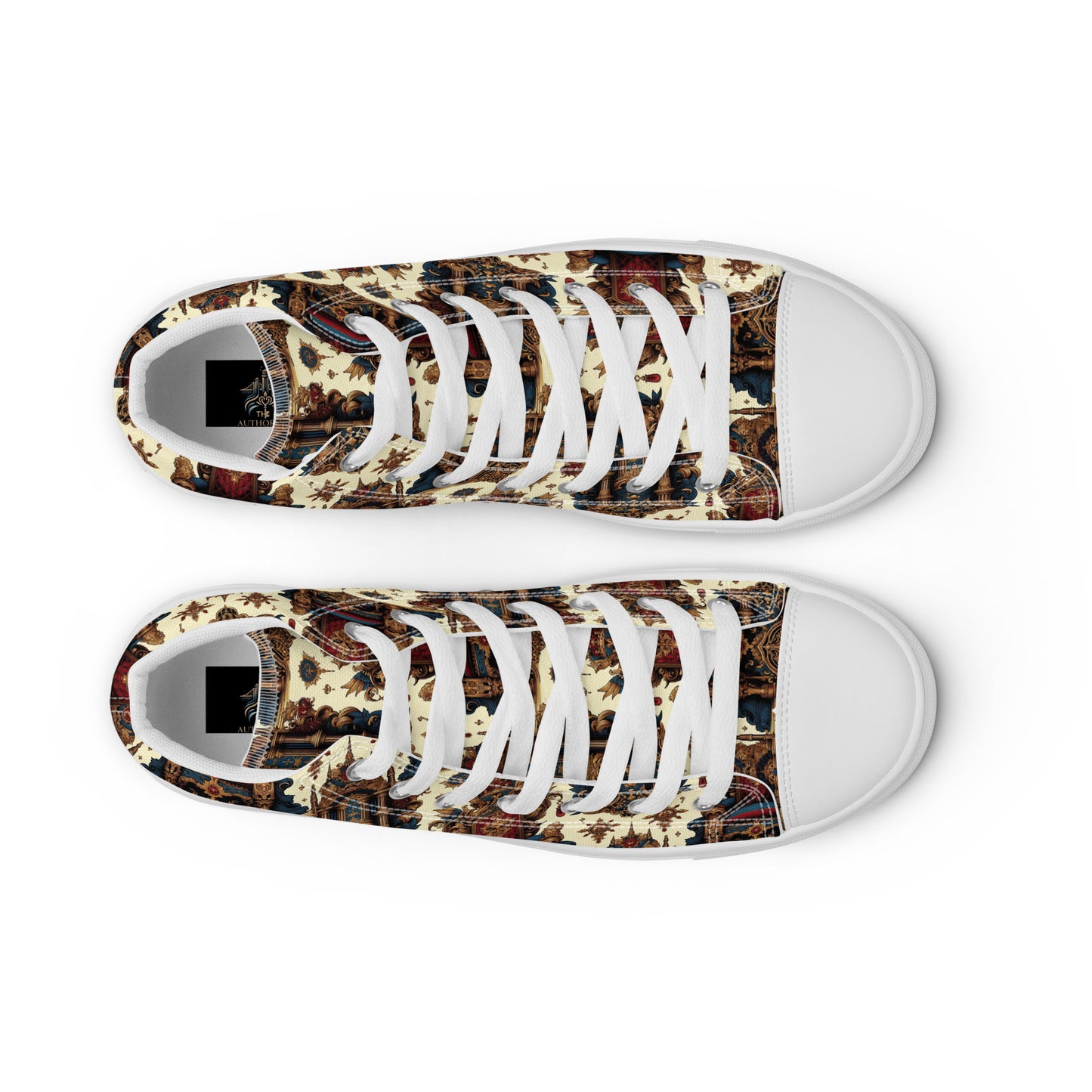 the THRONE 'Ruler' Women’s High Top Canvas Sneakers