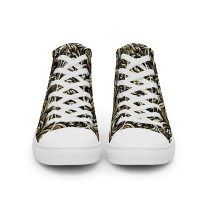 the LION 'Challenger' Women’s High Top Canvas Sneakers