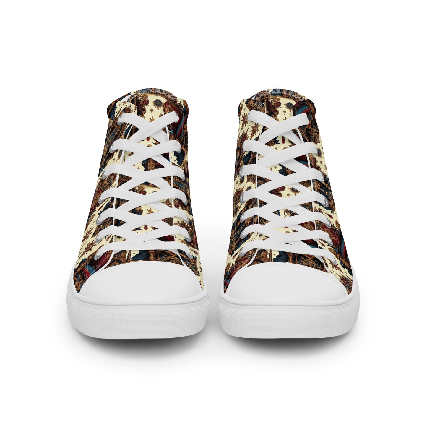 the THRONE 'Ruler' Women’s High Top Canvas Sneakers