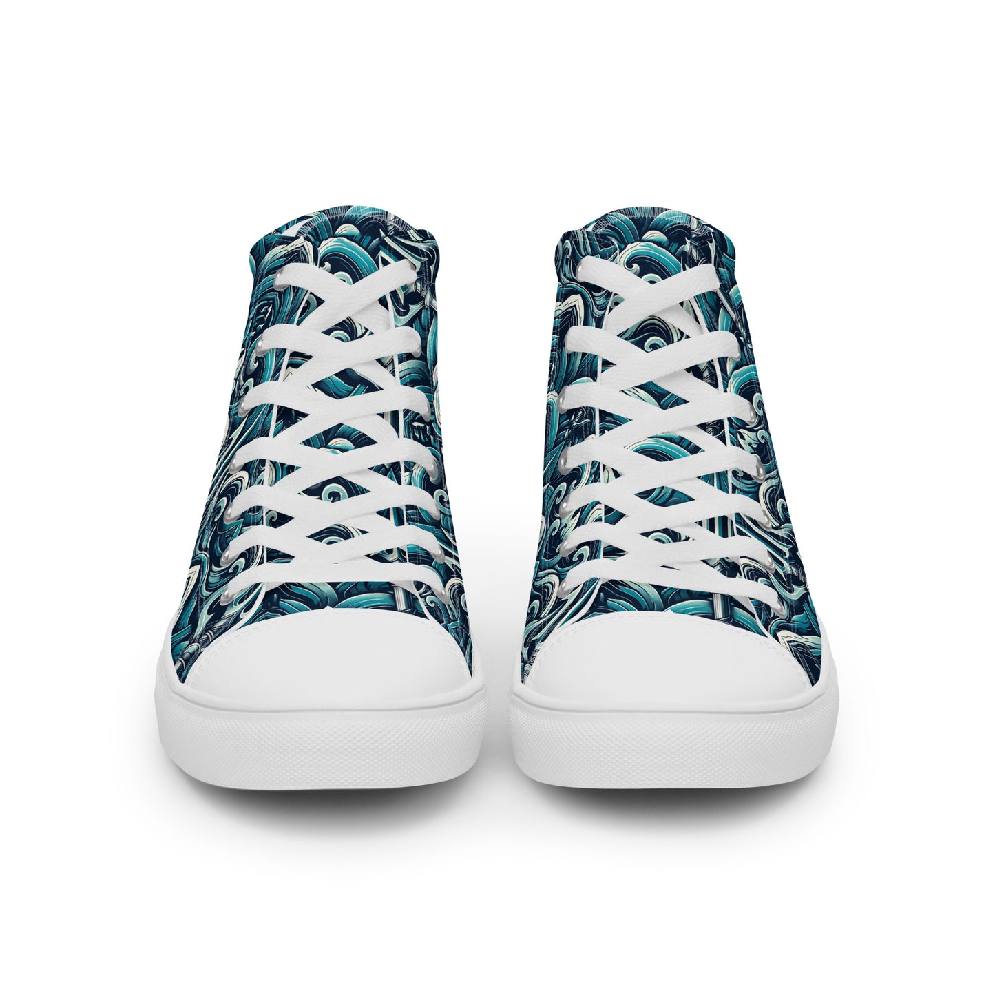 the TRIDENT 'Dominator' Women’s High Top Canvas Sneakers