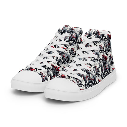 the HORSEMAN 'Conqueror' Women’s High Top Canvas Sneakers