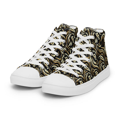 the LION 'Challenger' Women’s High Top Canvas Sneakers