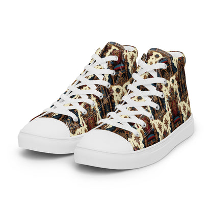 the THRONE 'Ruler' Women’s High Top Canvas Sneakers