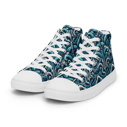 the TRIDENT 'Dominator' Women’s High Top Canvas Sneakers