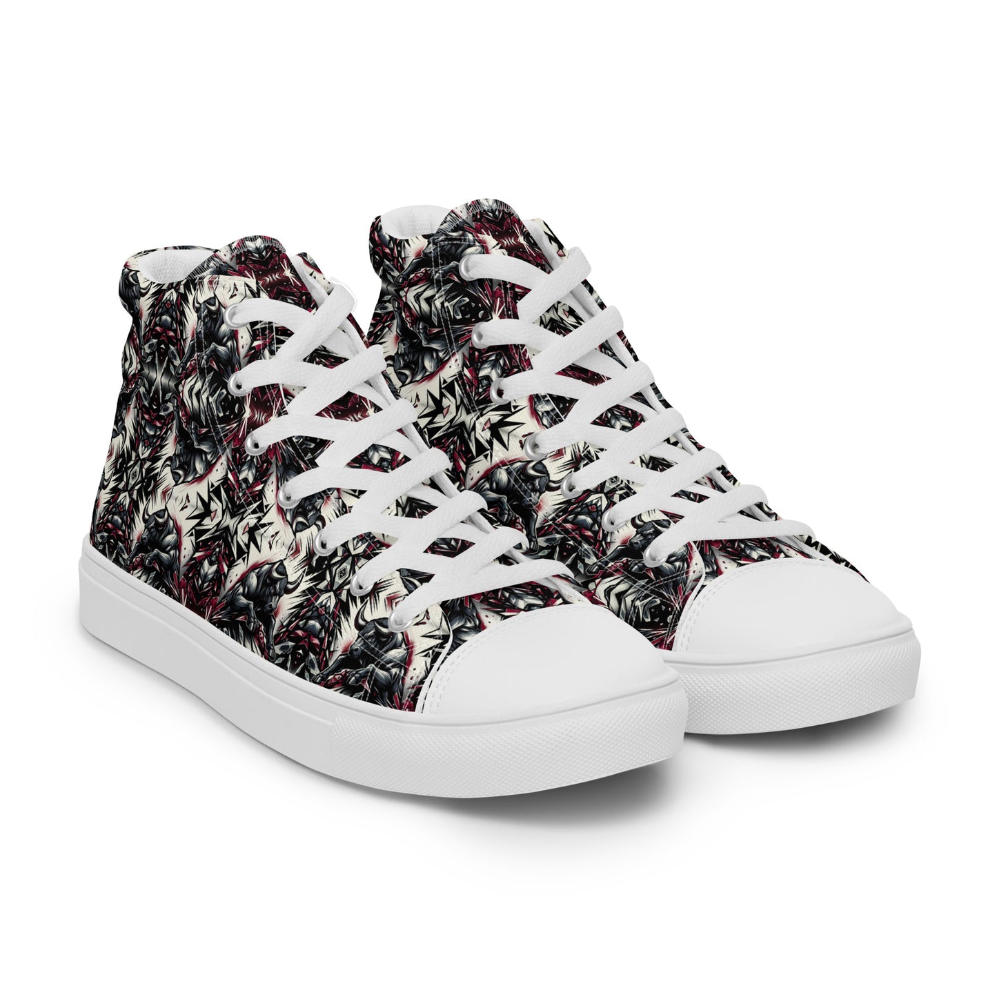 the BULL 'Strengthener' Women’s High Top Canvas Sneakers