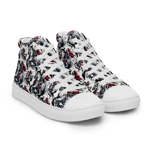 the HORSEMAN 'Conqueror' Women’s High Top Canvas Sneakers