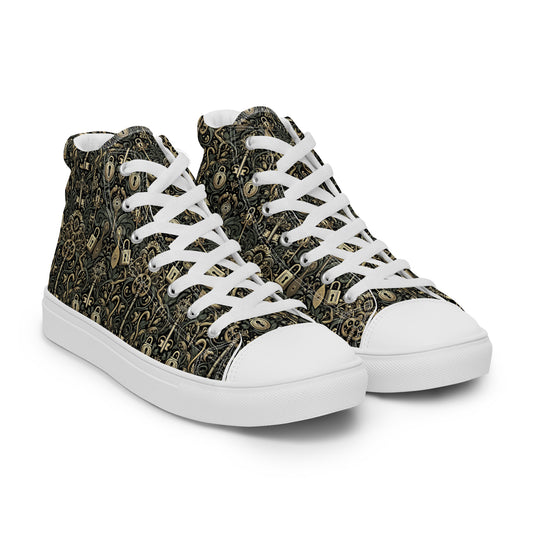 the KEY 'Accessor' Women’s High Top Canvas Sneakers