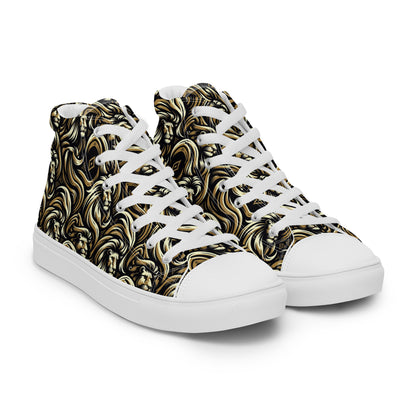 the LION 'Challenger' Women’s High Top Canvas Sneakers