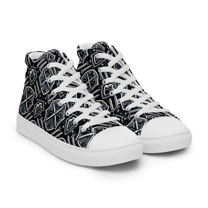 the SWORD & SHIELD 'Defender' Women’s High Top Canvas Sneakers