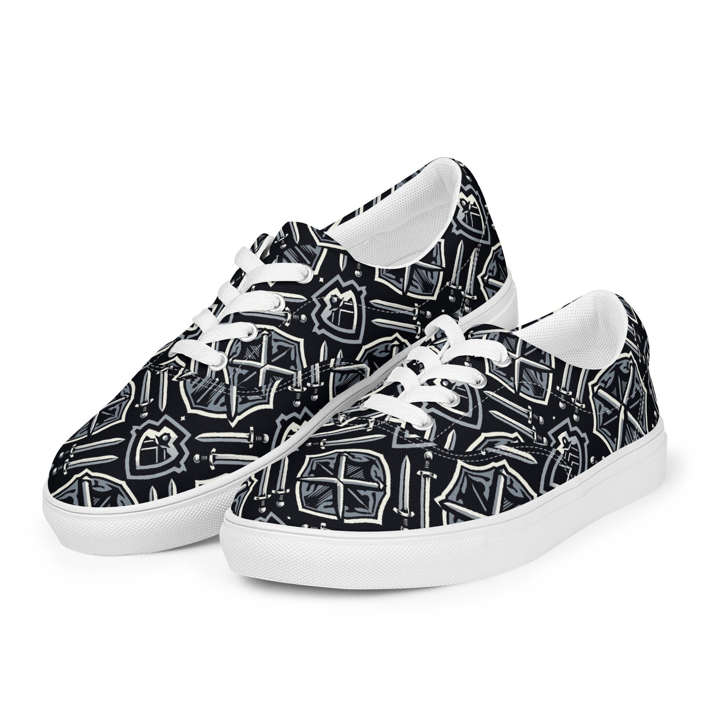 the SWORD & SHIELD 'Defender' Women’s Lace-Up Canvas Shoes