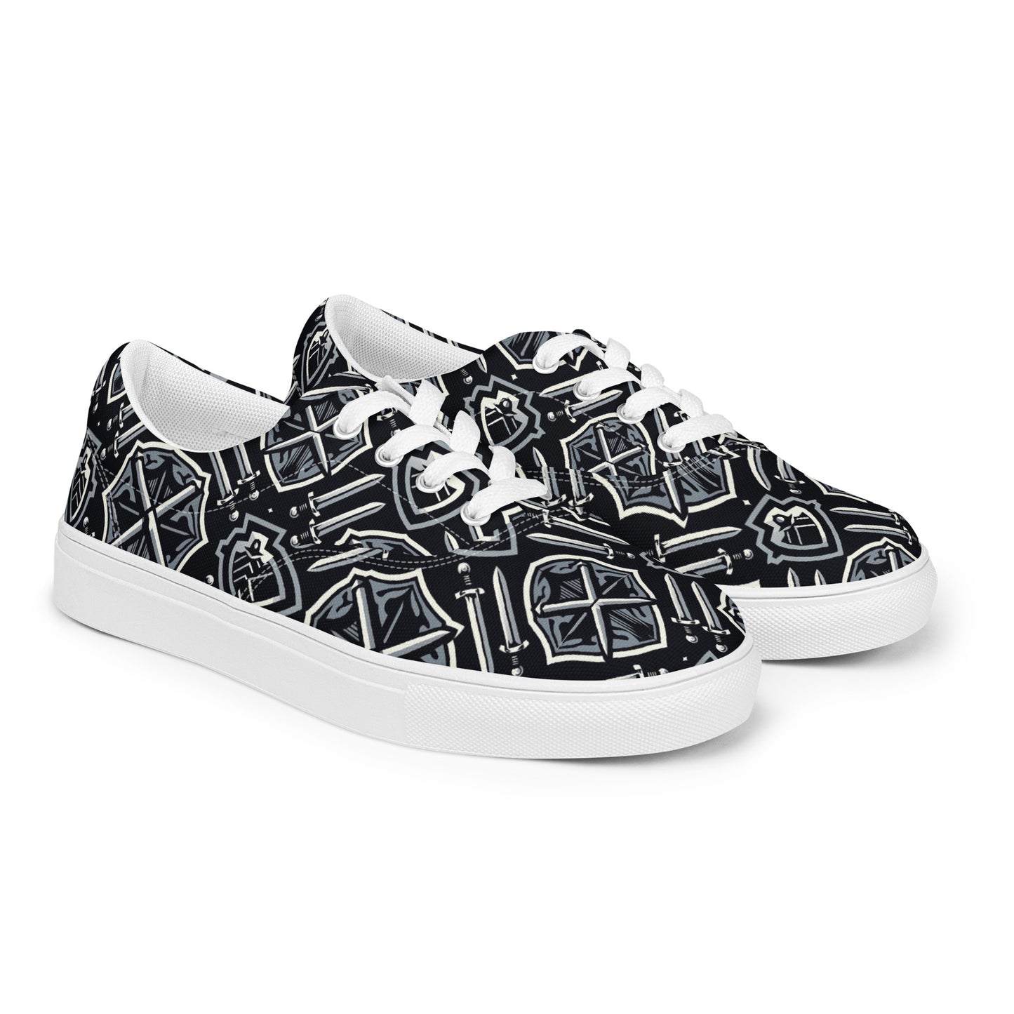 the SWORD & SHIELD 'Defender' Women’s Lace-Up Canvas Shoes