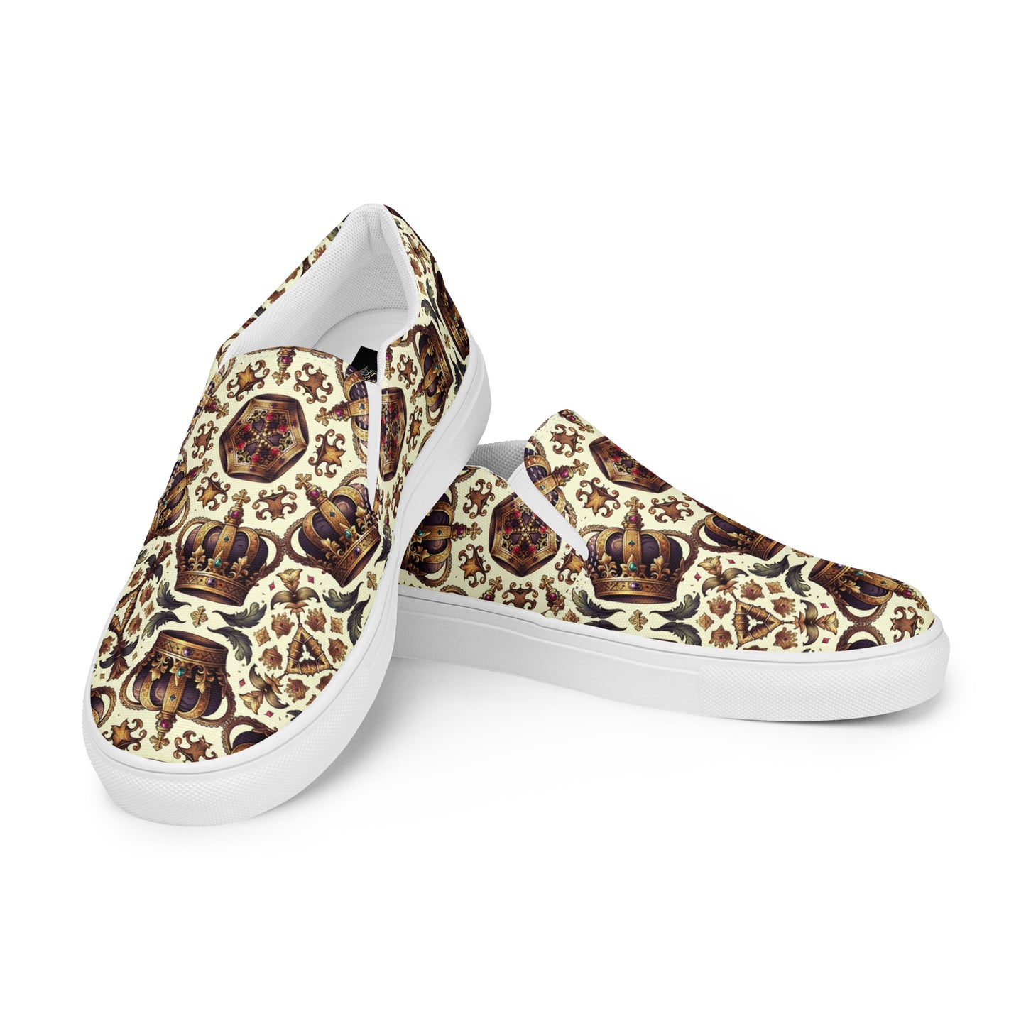 the CROWN 'Leader' Women’s Slip-On Canvas Shoes