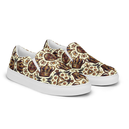 the CROWN 'Leader' Women’s Slip-On Canvas Shoes