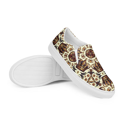 the CROWN 'Leader' Women’s Slip-On Canvas Shoes