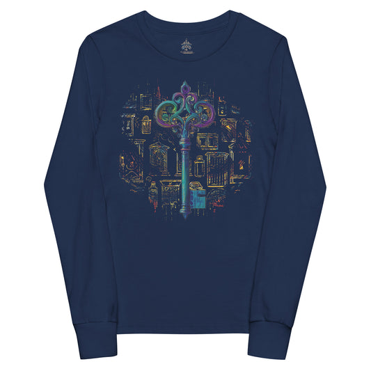 the KEY 'Accessor' Youth Long Sleeve T-Shirt