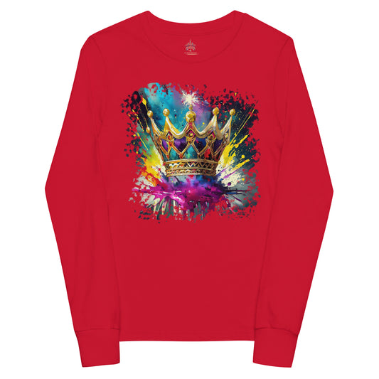 the CROWN 'Leader' Youth Long Sleeve T-Shirt