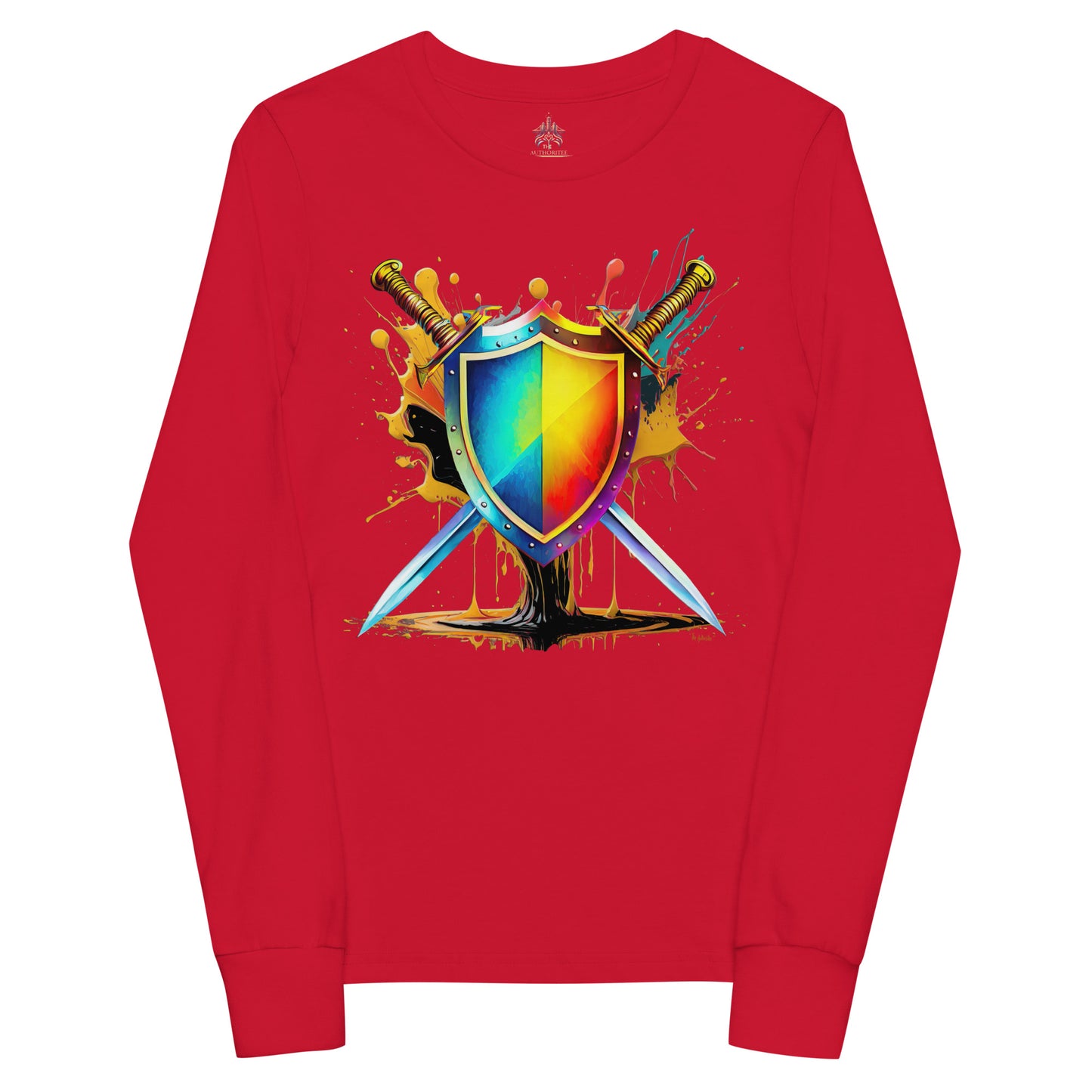 the SWORD & SHIELD 'Defender' Youth Long Sleeve T-Shirt