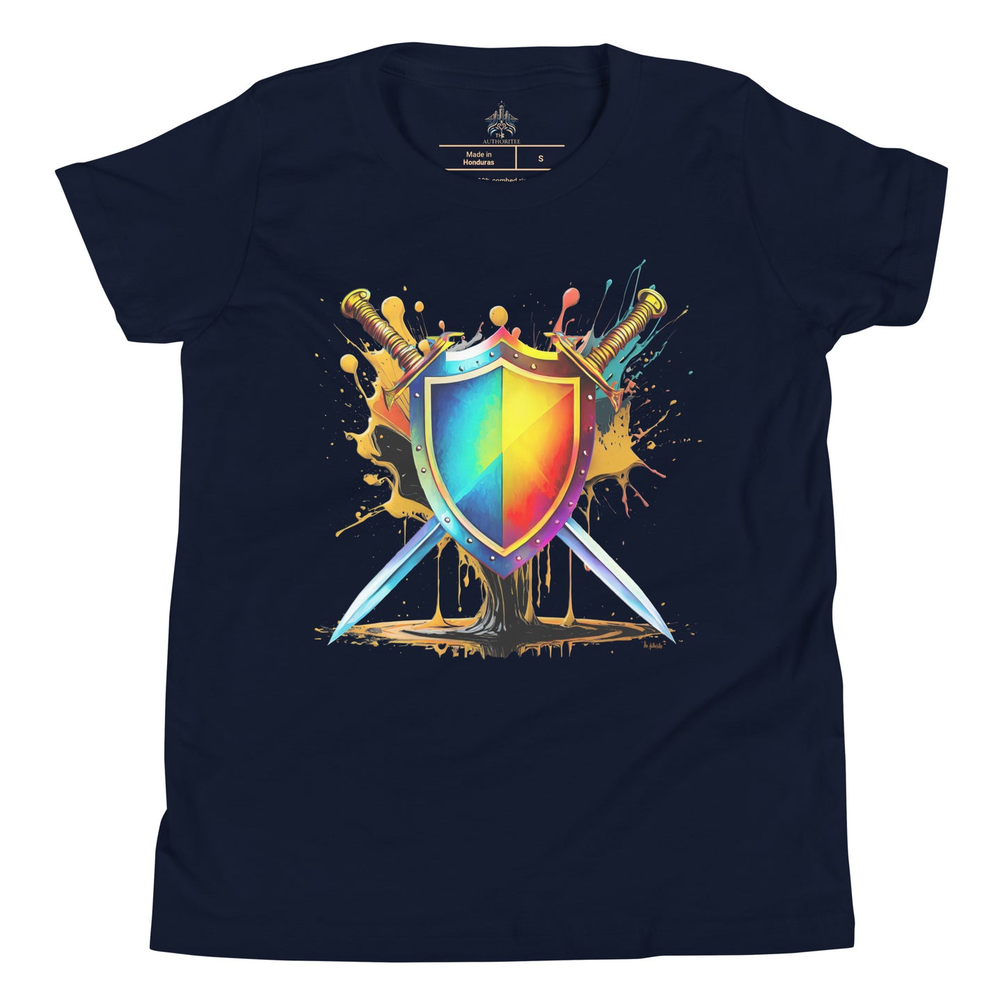 the SWORD & SHIELD 'Defender' Youth T-Shirt