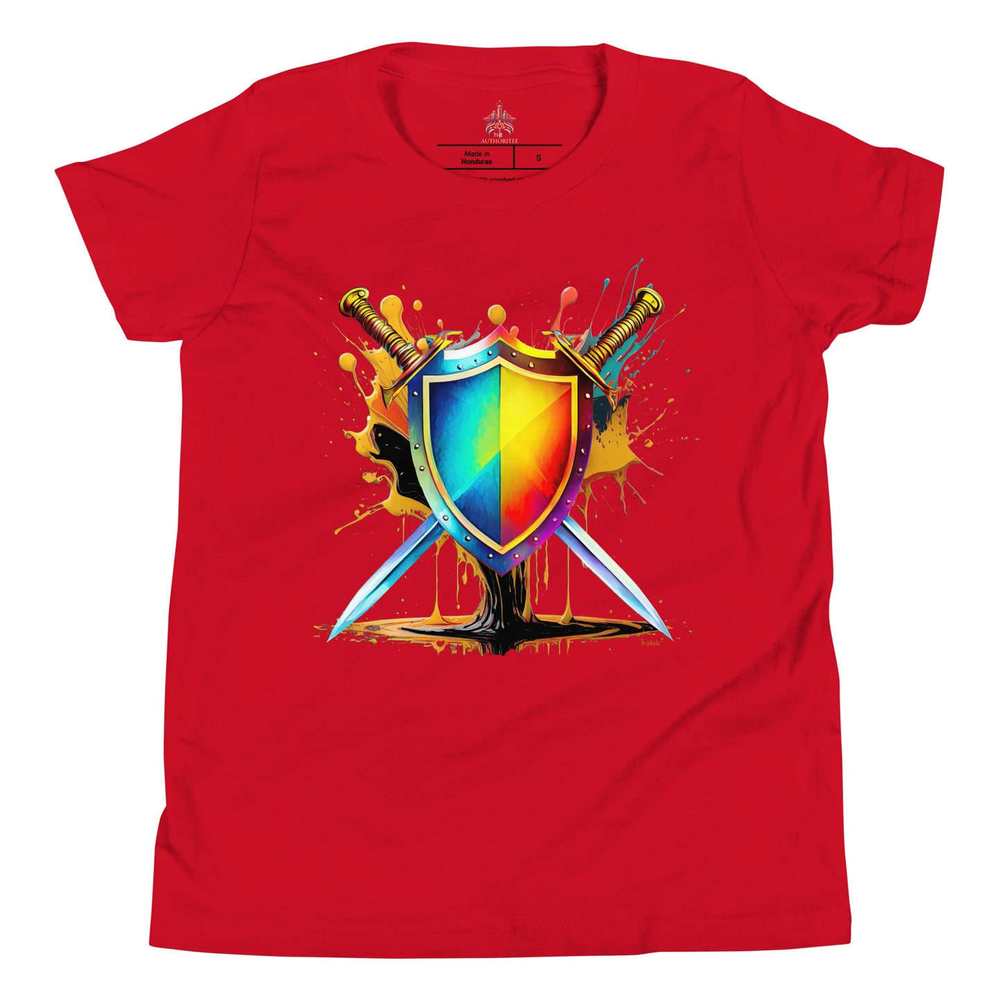 the SWORD & SHIELD 'Defender' Youth T-Shirt